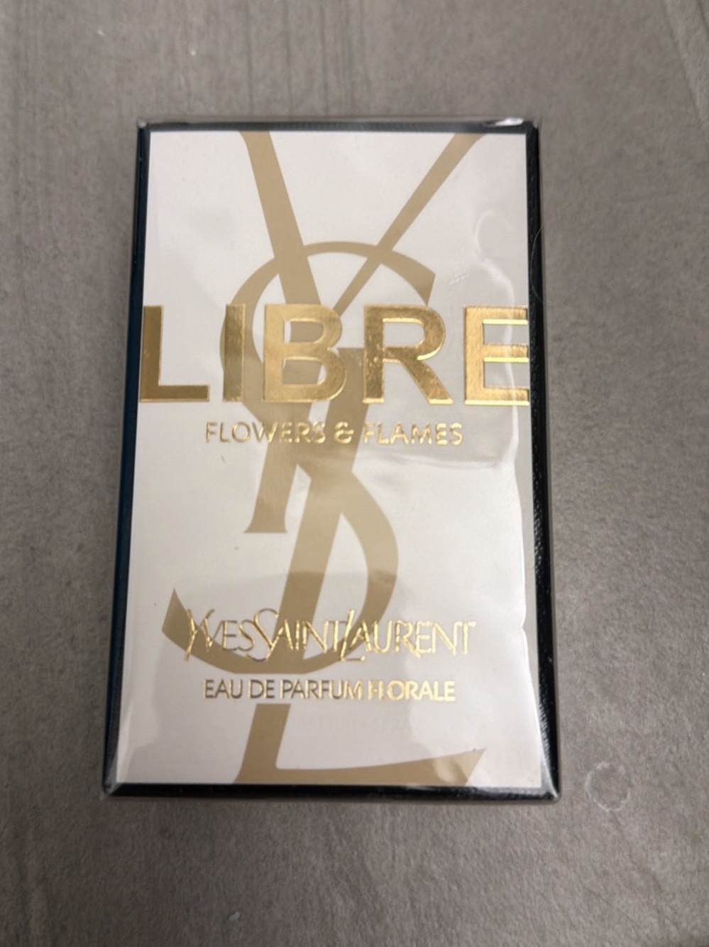Yves Saint Laurent Libre Flowers & Flames - White & Gold Packaging